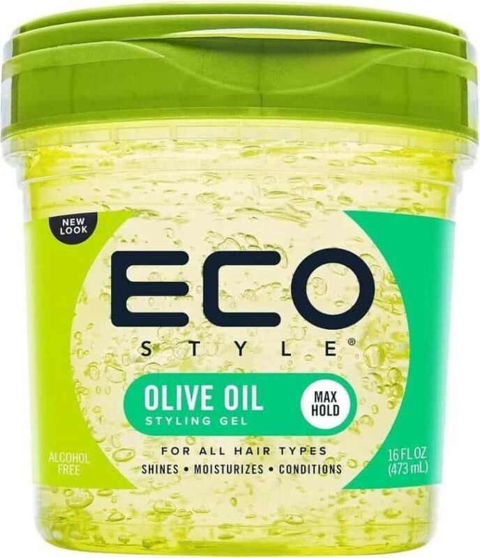 Eco Styler Gel con aceite de oliva, gel fijador sin alcohol apto para definir rizos durante la transición al Método Curly