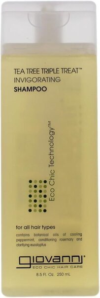 Champú refrescante con árbol de té apto para el método Curly, ideal para limpiar el cabello 2A sin resecar