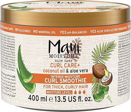 mascarilla para rizos porosos de la marca maui moisture