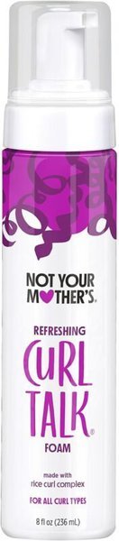 Mousse Not Your Mother's Curl Talk, fijación flexible para ondas 2B, aporta volumen y control sin efecto cartón, ideal para método Curly