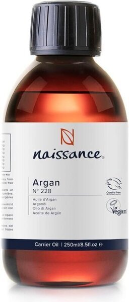 Aceite de argán puro de rápida absorción Naissance, controla el frizz y aporta brillo sin apelmazar, apto para el Método Curly