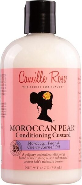 Acondicionador hidratante Camille Rose Moroccan Pear, perfecto para desenredar y nutrir cabello rizado grueso