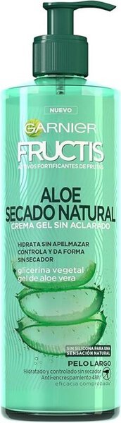 Crema gel sin aclarado Garnier Aloe Secado Natural para definir rizos tras la playa