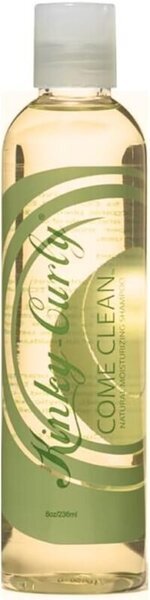 Champú clarificante Kinky Curly Come Clean, ideal para eliminar acumulación en cabello grueso y con porosidad baja