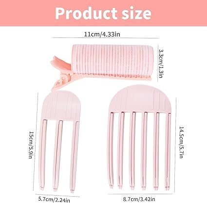 Clips para raíces Luckwaii, herramienta apta para el método Curly que aporta volumen sin frizz en cabellos ondulados o rizados tipo 2A a 3B