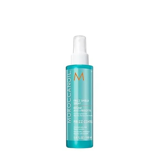 Spray anti-humedad Moroccanoil Frizz Shield 160 ml, ideal para controlar el frizz en climas húmedos y apto para el Método Curly