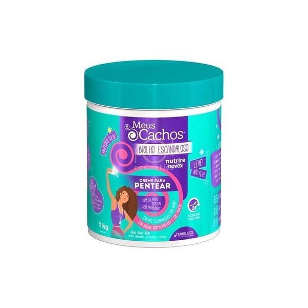 Crema de peinar Novex My Curls Brillo Escandaloso para rizos brillantes y suaves sin siliconas