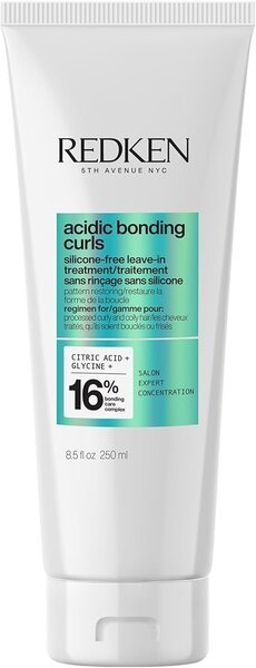 Protector térmico sin aclarado Redken Acidic Bonding Curls Leave-In para rizos definidos y saludables, apto para el método Curly