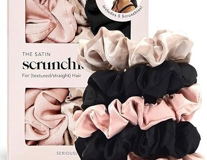 Scrunchies de satén Kitsch para proteger rizos sin frizz ni marcas, aptos para el Método Curly