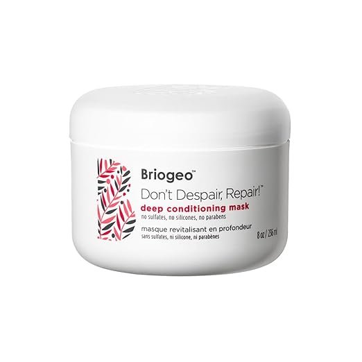 Briogeo Don’t Despair, Repair! mascarilla hidratante profunda para rizos secos y porosos, sin siliconas