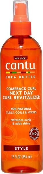 producto Cantu Comeback Curl Next Day Revitalizer spray para refrescar rizos día siguiente