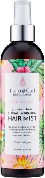 Curly Flora & Curl Jasmine Oasis Hydrating Hair Mist productos para refrescar rizos