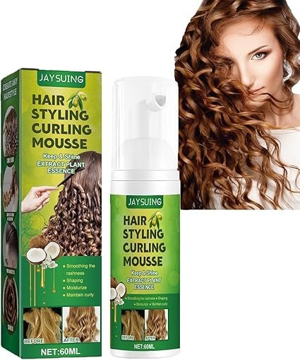 Hair Fluffy Curly Mousse, mousse crema hidratante para reactivar rizos finos o con poca definición.