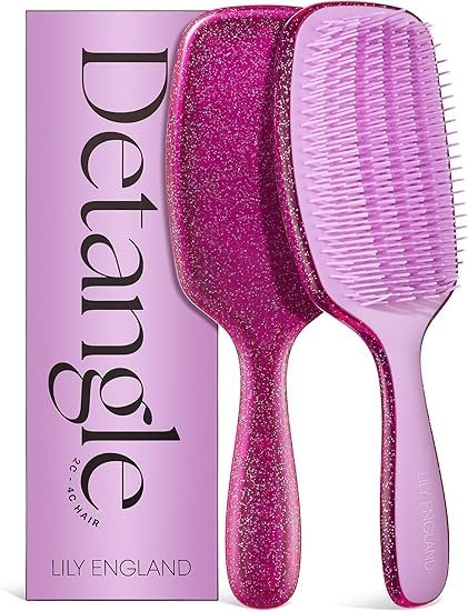 imagen producto Lily England Detangler Brush, cepillo de paleta apto para desenredar rizos densos sin tirones