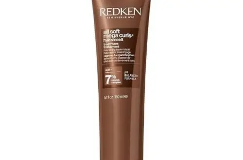 Redken All Soft Mega Curls Hydramelt, crema sin enjuague apta para el método Curly, ideal para rizos tipo 3 secos o porosos