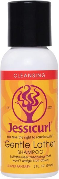 champú sin sulfatos Jessicurl Gentle Lather, ideal como reemplazo para productos gama Isima Shakira