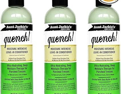 Aunt Jackie's Quench Moisture leave-in hidratante para rizos secos método curly
